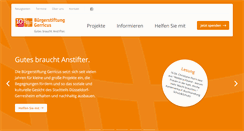 Desktop Screenshot of buergerstiftung-gerricus.de