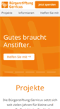 Mobile Screenshot of buergerstiftung-gerricus.de